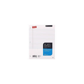 Staples College Ruled Filler Paper, 8 inches x 10-1/2 inches 120 Sheets-Pack S-33