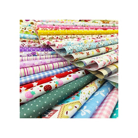 flic-flac 50pcs 8 x 8 inches (20cmx20cm) Cotton Craft Fabric Bundle Squares Patchwork Lint DIY Sewing Scrapbooking Quilting Dot Pattern Artcraft (50pcs 20cm20cm)