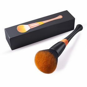 Large Powder Brush, FITDON Professional Kabuki Brush for Face Full Coverage Mineral Powder Foundation Blending Blush Buffing Applicator with Cruelty Free Synthetic Bristles