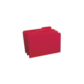 Smead File Folder, 1/3-Cut Tab, Legal Size, Red, 100 per Box (17743)