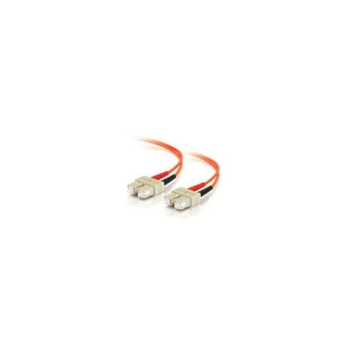 C2G/Cables to Go 33005 SC/SC Duplex 50/125 Multimode Fiber Patch Cable (5 Meters, Orange)