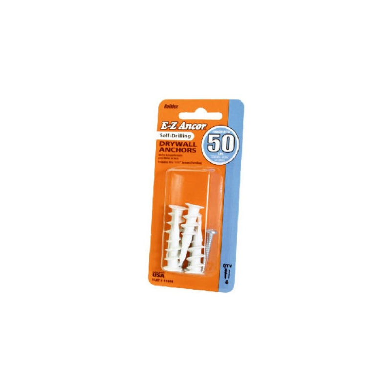 ITW Brands 4Pk Drywall Anchor 11364 Self Drilling Screws Pan Head Phillips