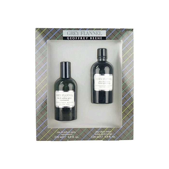 Grey Flannel by Geoffrey Beene for Men - 2 Pc Gift Set 4 Ounce EDT Splash & 4 Ounce After Shave Lotion