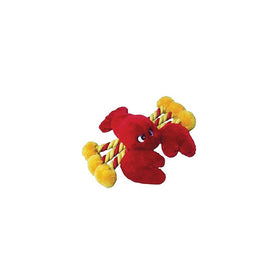 Patchwork Pet Nautical 15-Inch Lobster Dog Chew Toy with Rope Legs