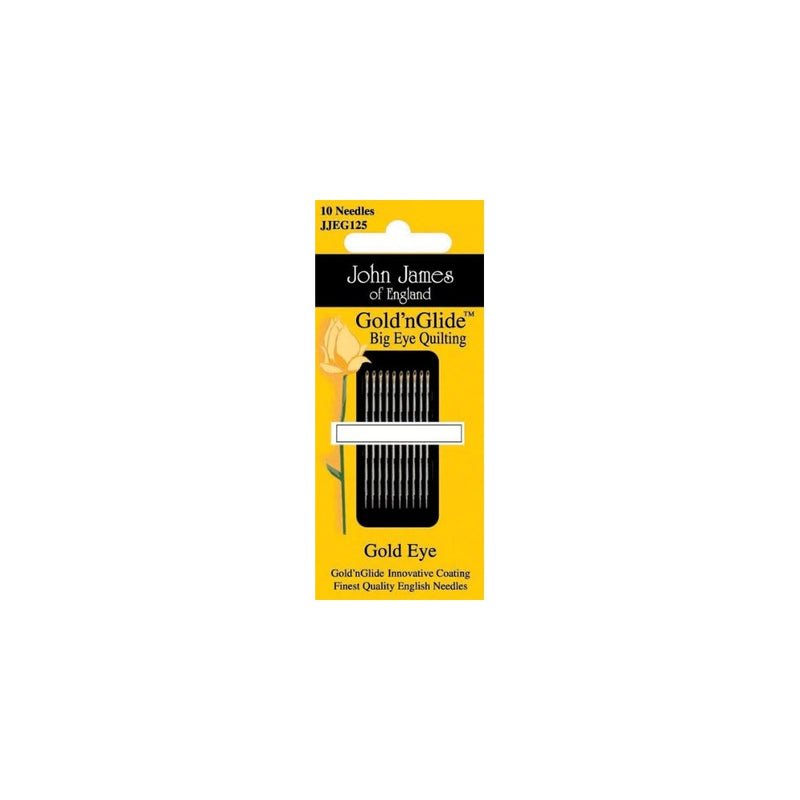 Gold'n Glide Big Eye Quilting Needles -Size 11 10/Pkg