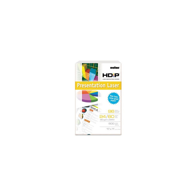 Boise BPL0117 POLARIS Premium Laser Paper, 96 Bright, 24lb, 11 x 17, White, 500 Sheets