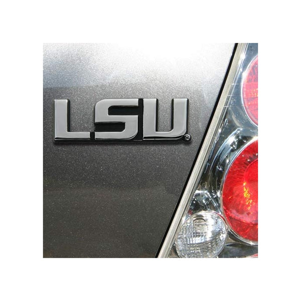 LSU Tigers Chrome Script Auto Emblem