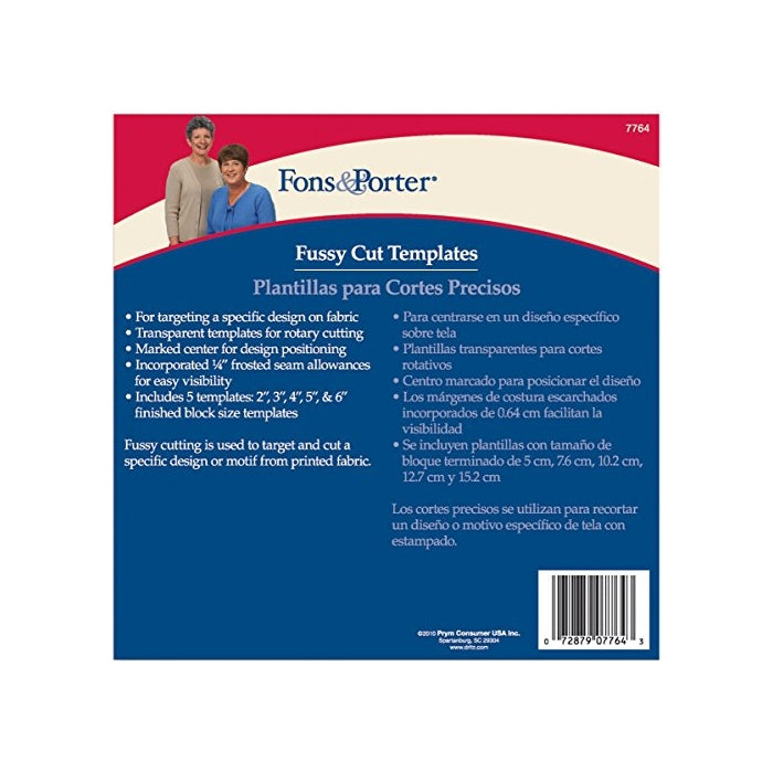 Fons and Porter Fussy Cut Templates