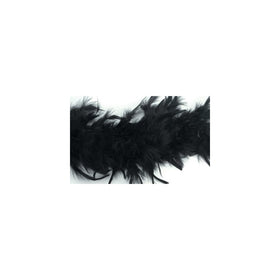 Boa With Chandelle Trim 72 Inch -Black