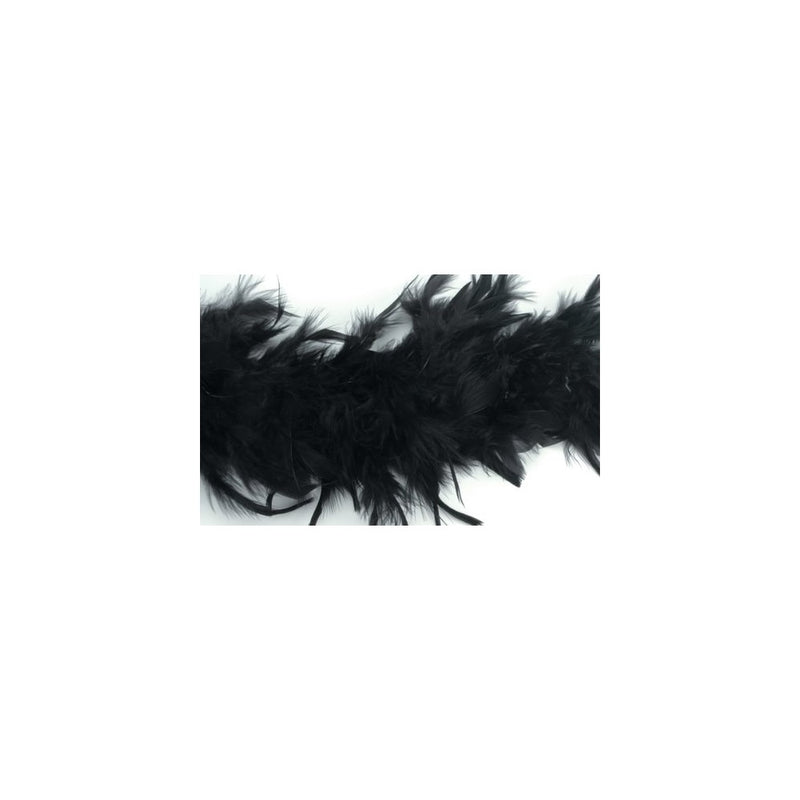 Boa With Chandelle Trim 72 Inch -Black