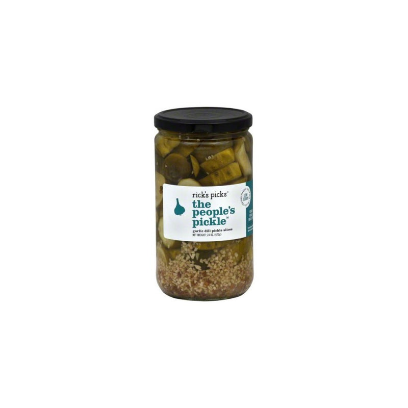 Pickle Dill Sliced Garlic 24 Ounces (Case of 6)