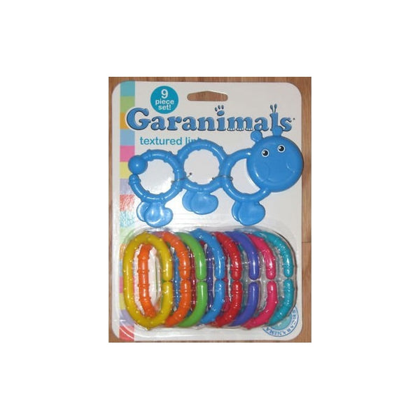 garanimals texured links baby 9 piece toy set -babys first toys