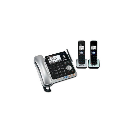 AT&T TL86109 TL86009 2 Cordless Handsets Chargers 1.9GHz Corded Cordless Phone Combo