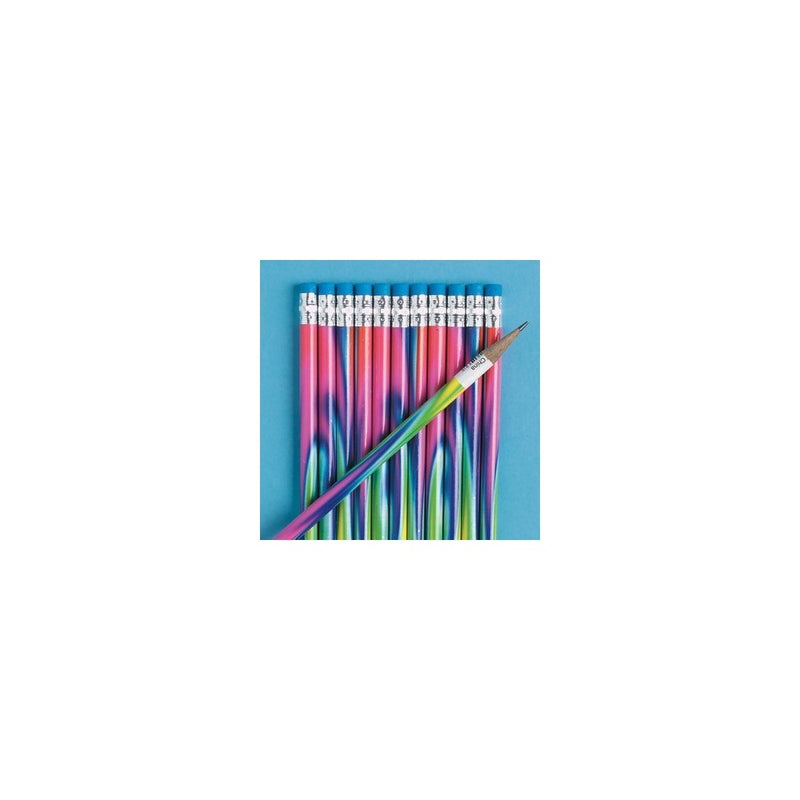 Fun Express Tie-Dyed Pencils - 24 Pieces