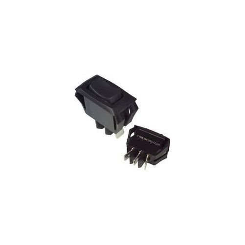 Carling Technologies RC911-RB-B-0-N Switch, Rocker, CURVETTE, SPDT, ON-OFF-ON, BLACK