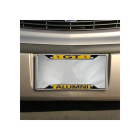 NCAA Georgia Tech Yellow Jackets Alumni Acrylic Insert Chrome License Plate Frame -