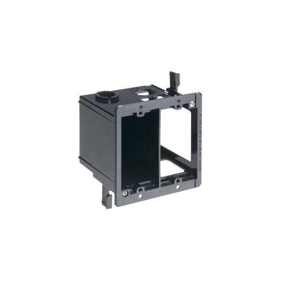 Arlington LVDR2 2-Gang Combo Electrical/Low-Voltage Box, Black, 1-Pack