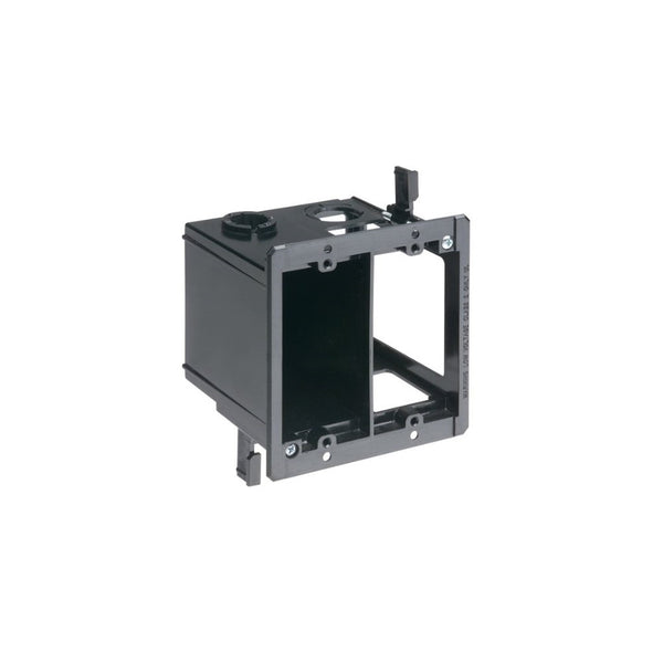 Arlington LVDR2 2-Gang Combo Electrical/Low-Voltage Box, Black, 1-Pack