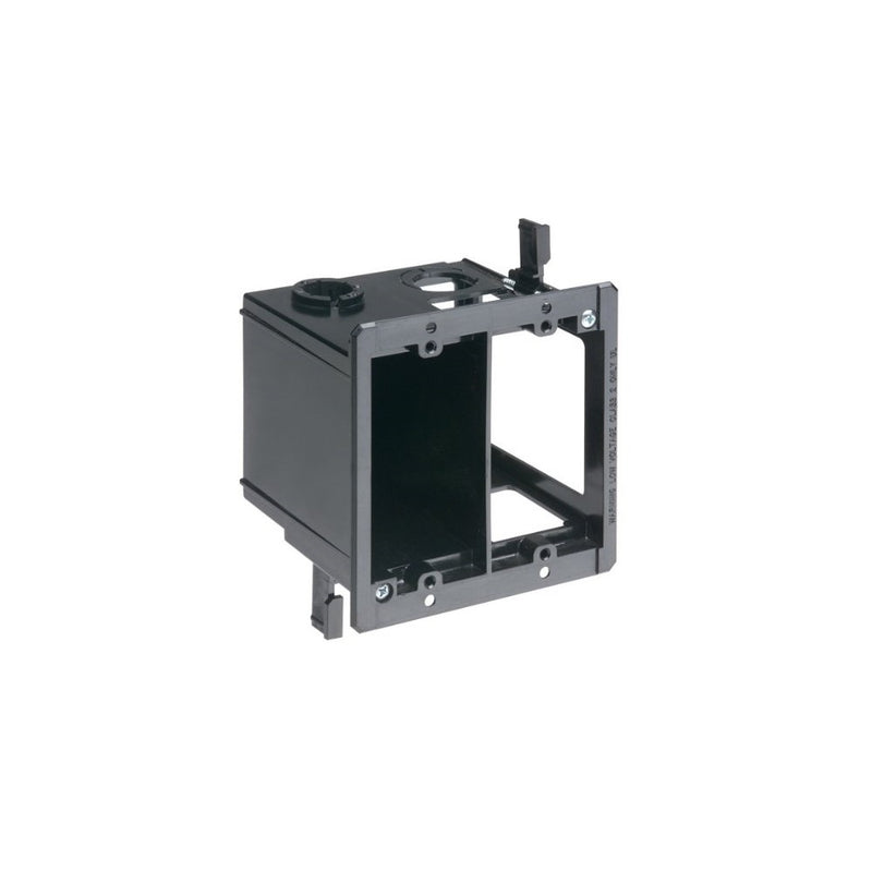 Arlington LVDR2 2-Gang Combo Electrical/Low-Voltage Box, Black, 1-Pack