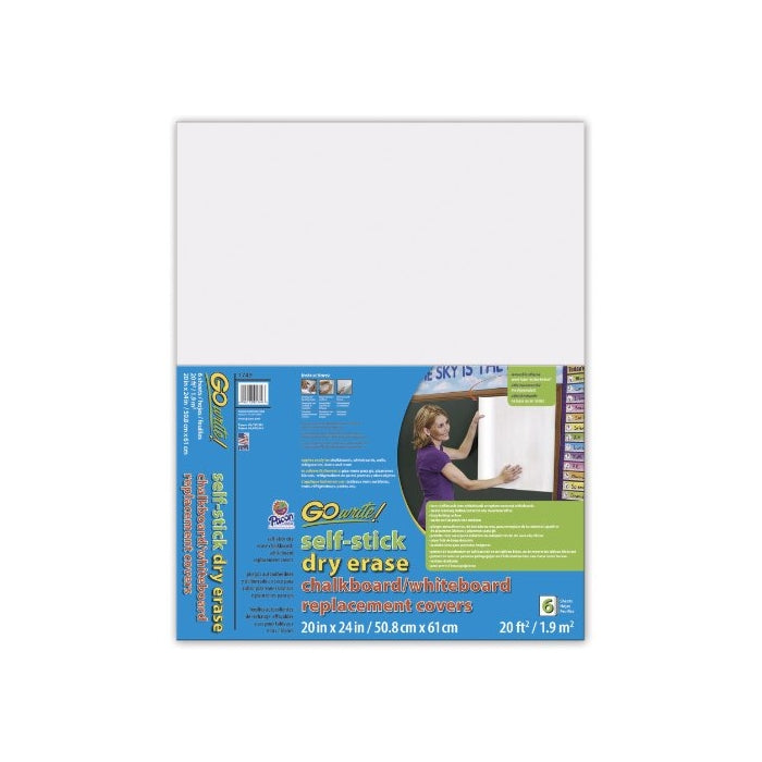 GoWrite Dry Erase Replacement Board Covers - 20x24, 6 Sheets (1749)