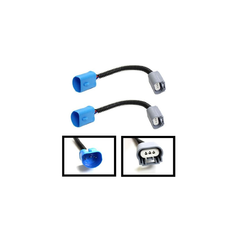 (2) iJDMTOY 9004 9007 HB5 To H13 9008 Pigtail Wire Wiring Harness Adapters For 9007/H13 Headlight Conversion Retrofit