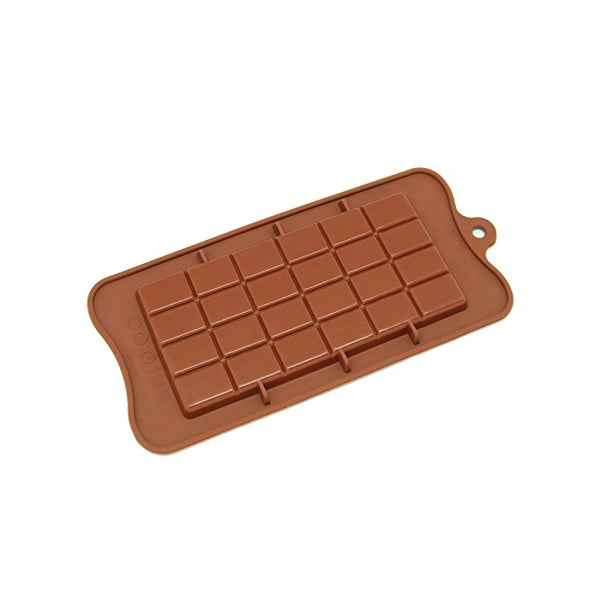 Freshware CB-607BR Silicone Break-Apart Chocolate, Protein and Energy Bar Mold