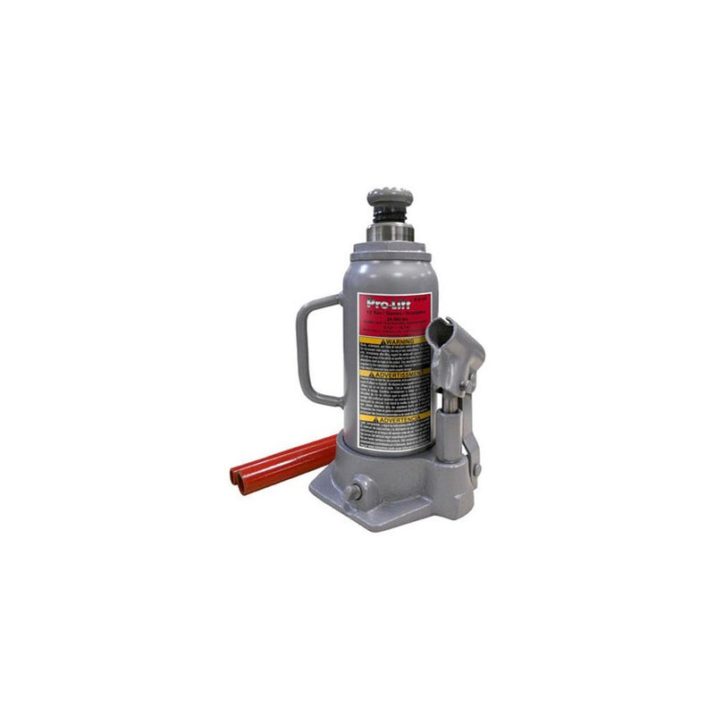Pro-Lift B-012D Grey Hydraulic Bottle Jack - 12 Ton Capacity