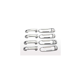 MaxMate Fits 03-09 Dodge Ram 2500/3500/HD/02-08 Ram 1500(Not for Mega Cab)/05-11 Dakota/04-09 Durango/99-04 Jeep Grand Cherokee/02-07 Liberty Chrome 4 Doors Handle Cover W/O Passenger Side Key Hole