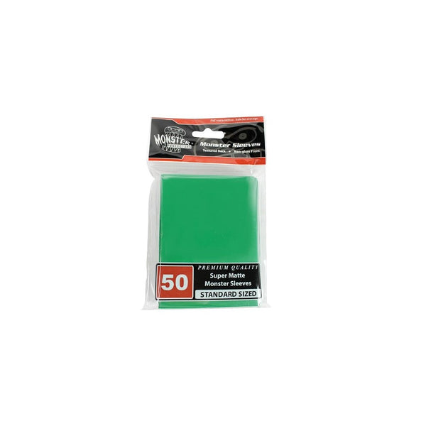 Monster Protectors Sleeves Sleeves - Standard Size Super Matte - GREEN (Fits MTG Magic the Gathering and Other Standard Sized Gaming Cards)