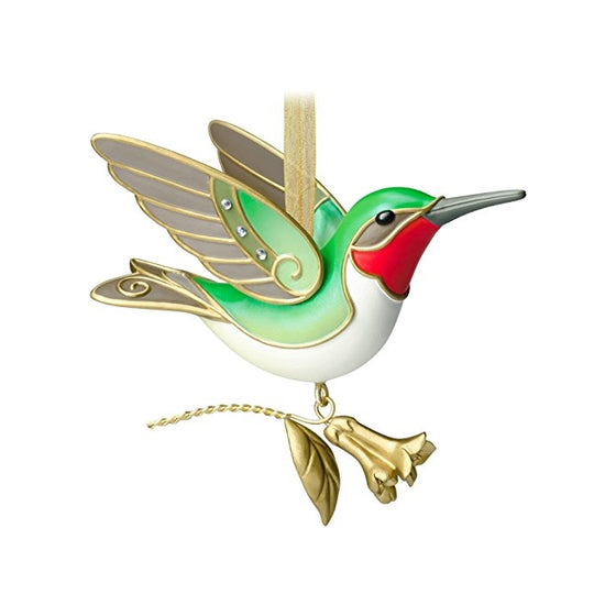 Hummingbird 10th In The Beauty Of Birds Series - 2014 Hallmark Keepsake Ornament