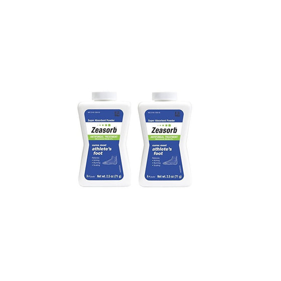 Zeasorb Antifungal Treatment Powder, Athletes Foot, 2.5oz (Pack of 2)