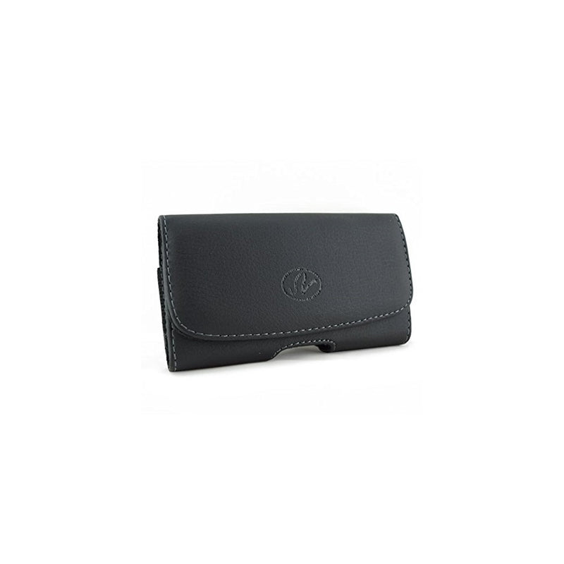Kiwi 2882456 Horizontal Black Leather Holster Pouch Carry Case with Belt Clip for Apple iPhone 6 (4.7-Inch)