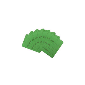 Metronic Price Tags, Perforrated Merchandise Marking Tags, One-Part Paper Tags, 1-1/4 x 1-7/8 - Inches Marking Tags, Pack of 1000 (Green)