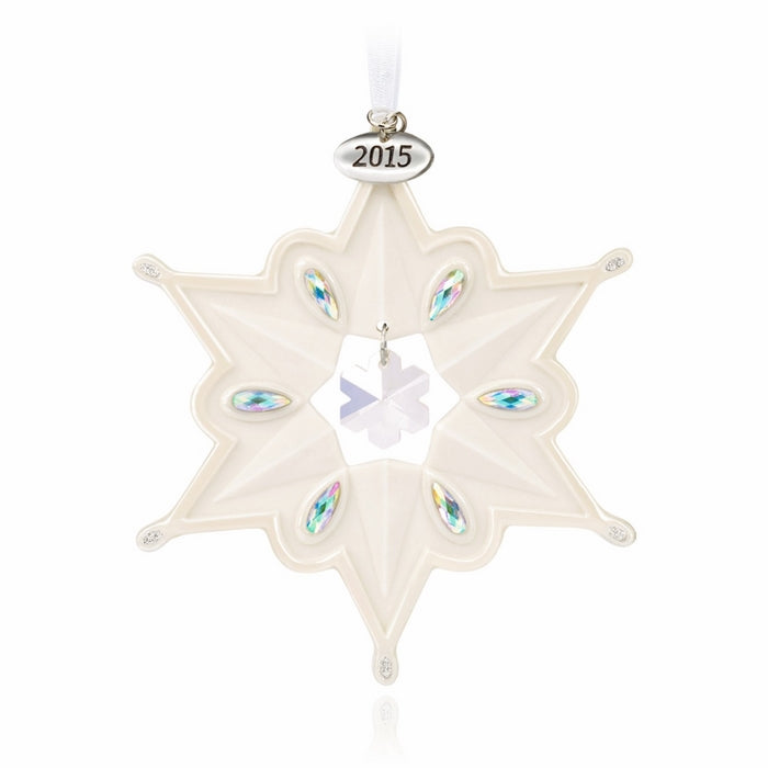 Hallmark Keepsake Ornament: Porcelain Snowflake with Rhinestones