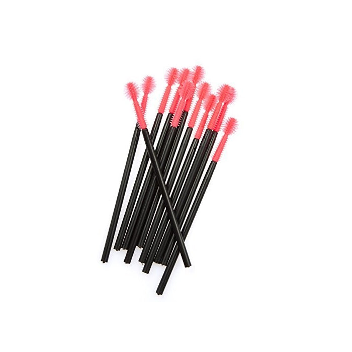G2PLUS New 50PCS Disposable Silicone Eyelash Mascara Wands Brushes Cosmetic Eyelash Extension Applicators Professional Makeup Tool Set(Ball-shape)
