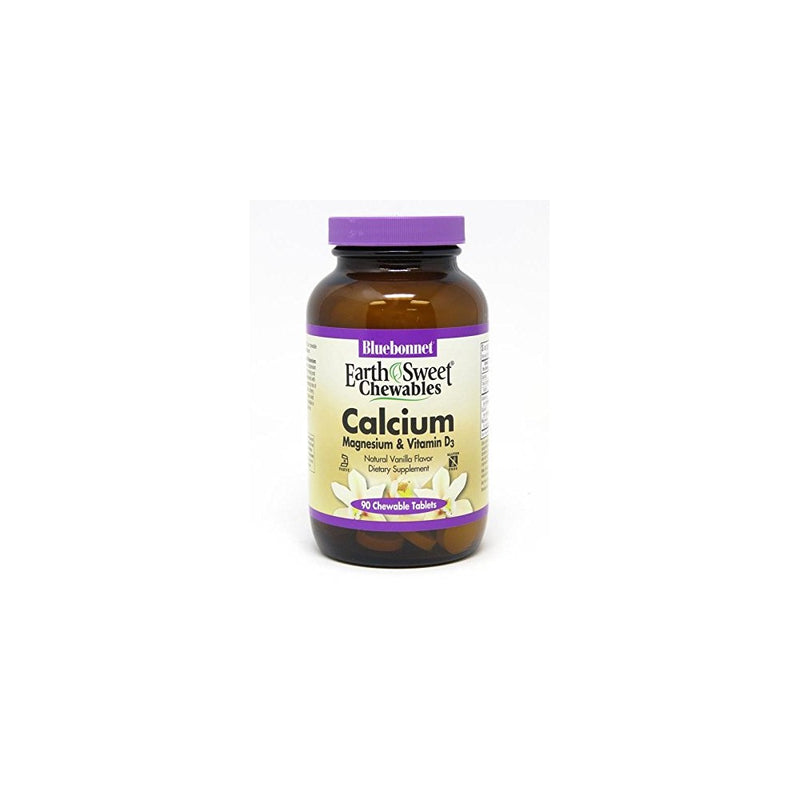 BLUEBONNET NUTRITION EARTHSWEET CHEWABLES CALCIUM MAGNESIUM & VITAMIN D3 (VANILLA)