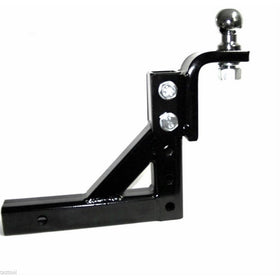 Adjustable Trailer 10" Drop Hitch Ball Mount 2" Receiver With 2" Hitch Ball