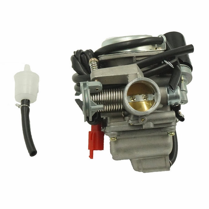 Glixal ATMT1-0741 26mm Big Bore Carburetor Carbs with Electric Choke for 157QMJ 1P57QMJ GY6 150cc Scooter ATV Go-Kart Moped