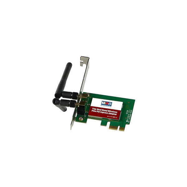 HIRO H50319 Dual Band Wireless 802.11ac AC1200 11ac WiFi 2T2R 867Mbps PCIe PCI Express PCI-E x1 Adapter 2 x 2dBi Dipole Antenna Windows 10 8.1 8 7