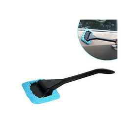 Microfiber Windshield Cleaner - FULL WERK Multipurpose Microfiber Car Duster Windshield Cleaner Auto Glass Window Brush with Long Handle and Pivoting Head