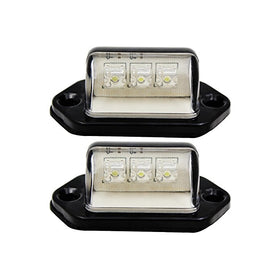 FXC 2x Car LED License Plate Tag Light 12V or Convenience Courtesy Door Step Lamp