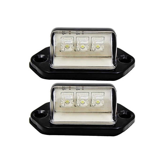 FXC 2x Car LED License Plate Tag Light 12V or Convenience Courtesy Door Step Lamp