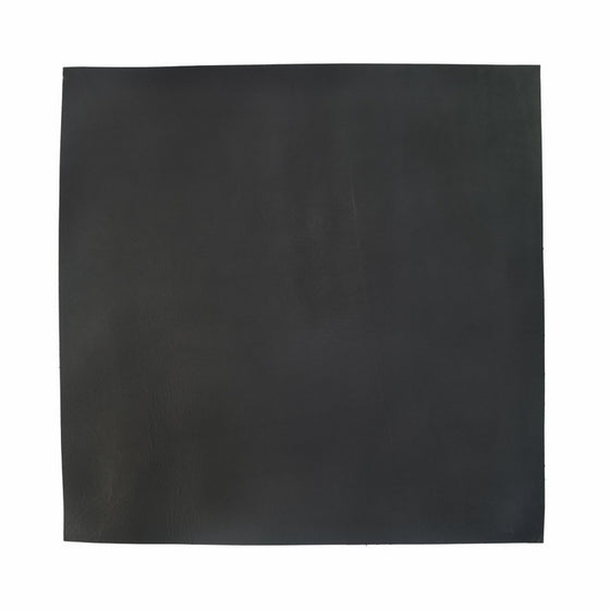 Thick Leather Square (12"x12") for Crafts / Tooling / Hobby Workshop, Heavy Weight (5mm) by Hide & Drink :: Charcoal Black