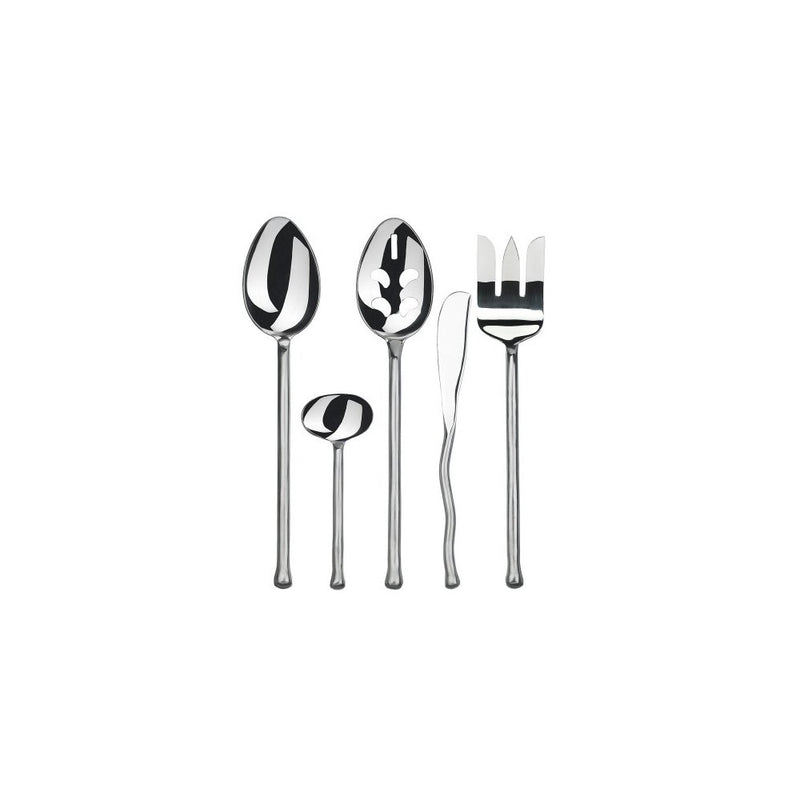 Gourmet Settings Exotique Platinum 5 pc Stainless Steel Hostess Set