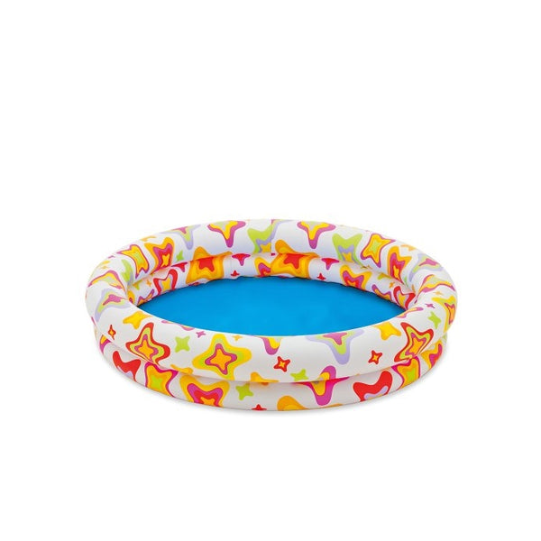 48" X 10" Inflatable Stars Kiddie 2 Ring Circles Swimming Pool By Intex