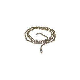 Jandorf Specialty Hardware 94995 Number-10 Brass Beaded Chain with Connector, Nickel Plated, 3-Feet