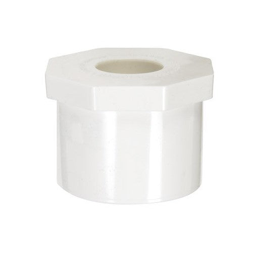 Charlotte Pipe Reducing Bushing 1-1/2 " X 1/2 " White Pvc Schedule 40