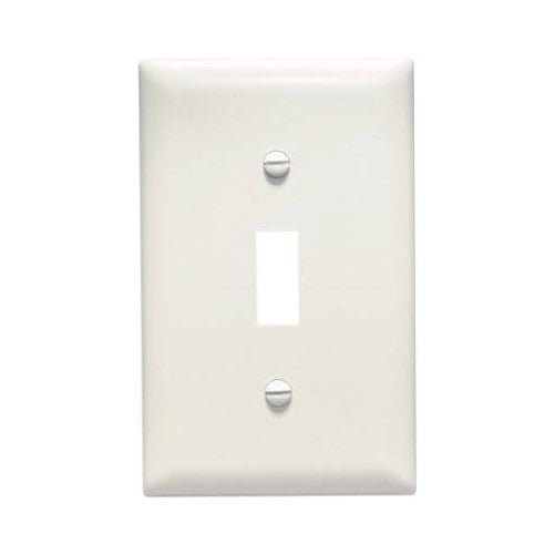 Pass & Seymour Wall Plate 1 Gang Light Almond 1 Toggle