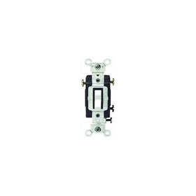 Leviton S04-CS320-2WS White Commercial Grade 3-Way AC Quiet Switches Toggle
