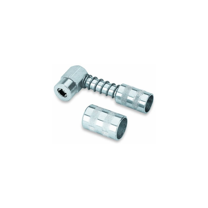 Lumax LX-1404 Silver 90 Degree Grease Coupler